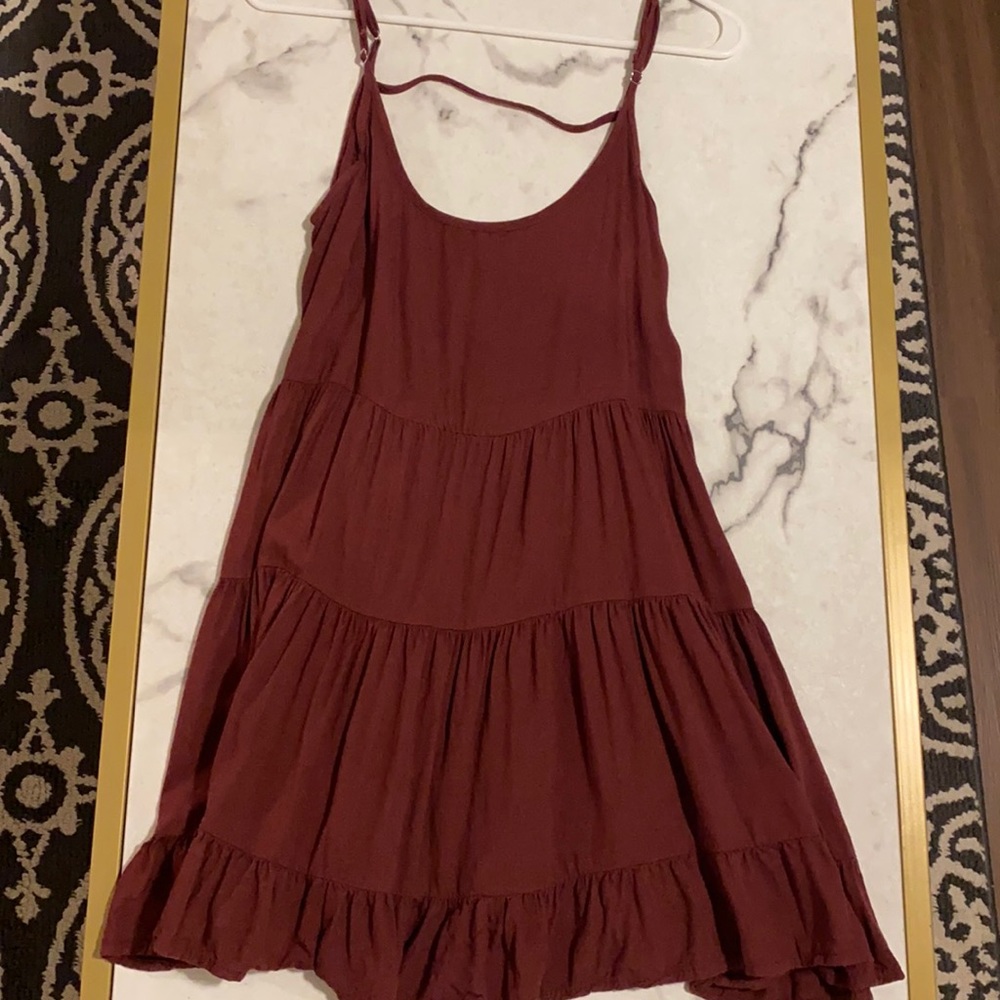 brandy melville open back flowy dress